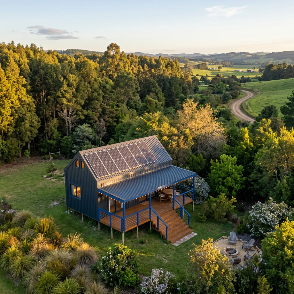 Loft Haven — aerial drone view, Garden Route